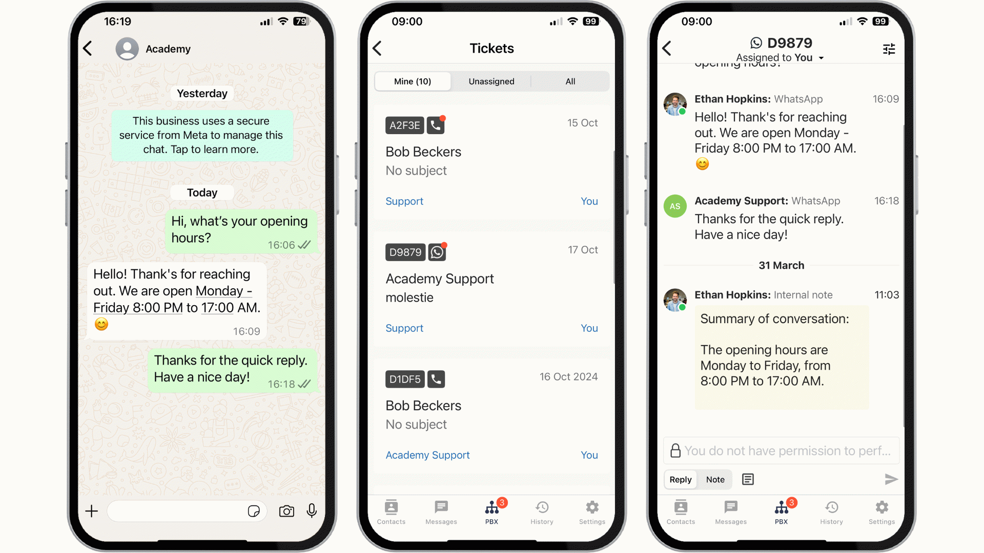 Intégration WhatsApp - Belcenter