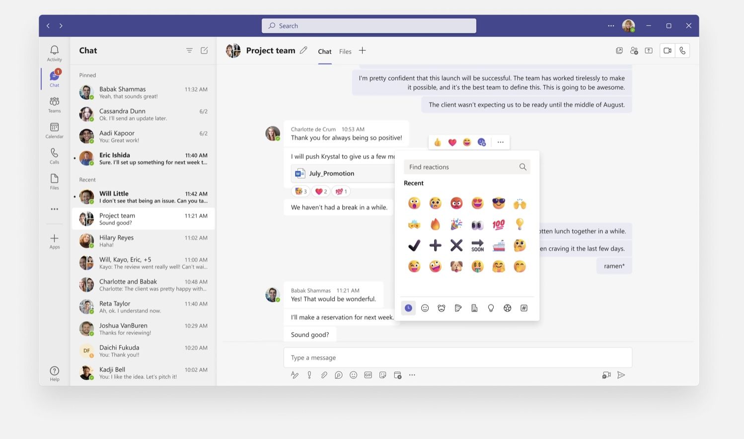L'application Teams dans Microsoft 365 nouvelle version en Belgique