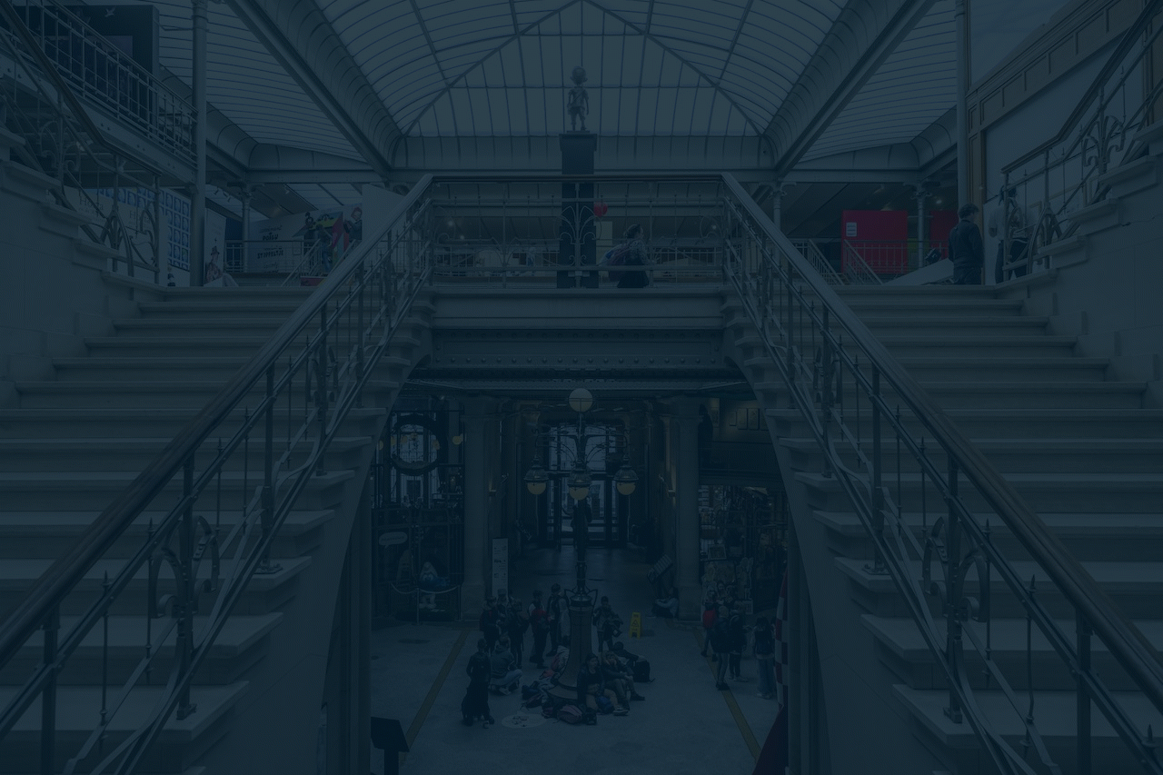 Entrée du centre belge de la bande dessinée à Bruxelles