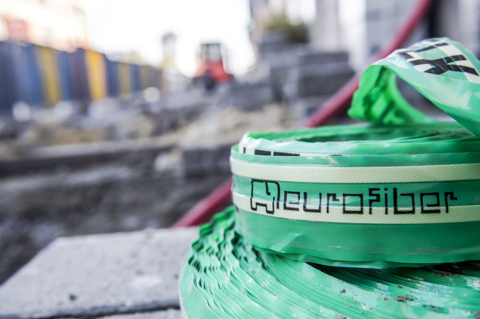 Pose de fibre optique dédiée entreprise en Belgique par Eurofiber pour Belcenter